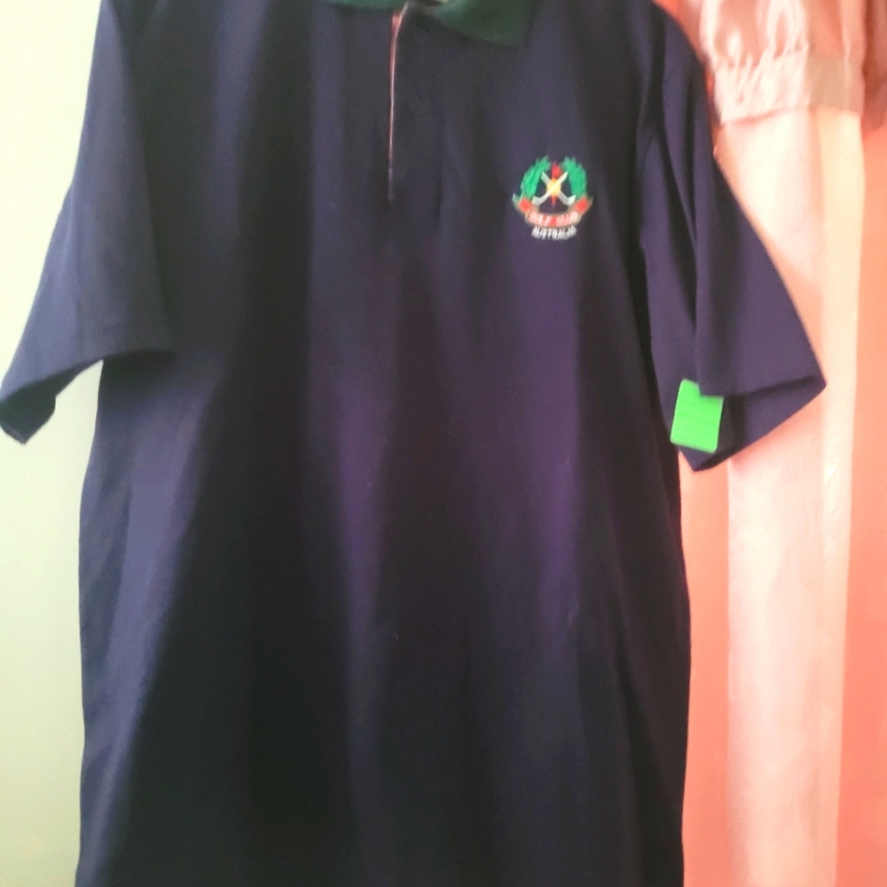 Navy Polo Shirt with Embroidered Logo
